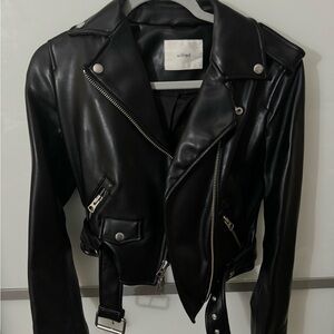 Wilfred Aritzia Black Leather Jacket